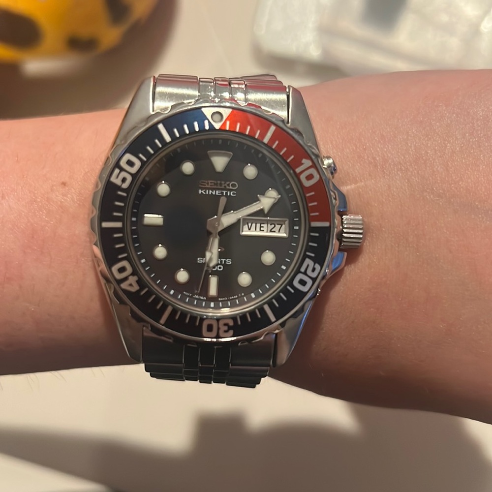 Seiko kinetic men’s watch
